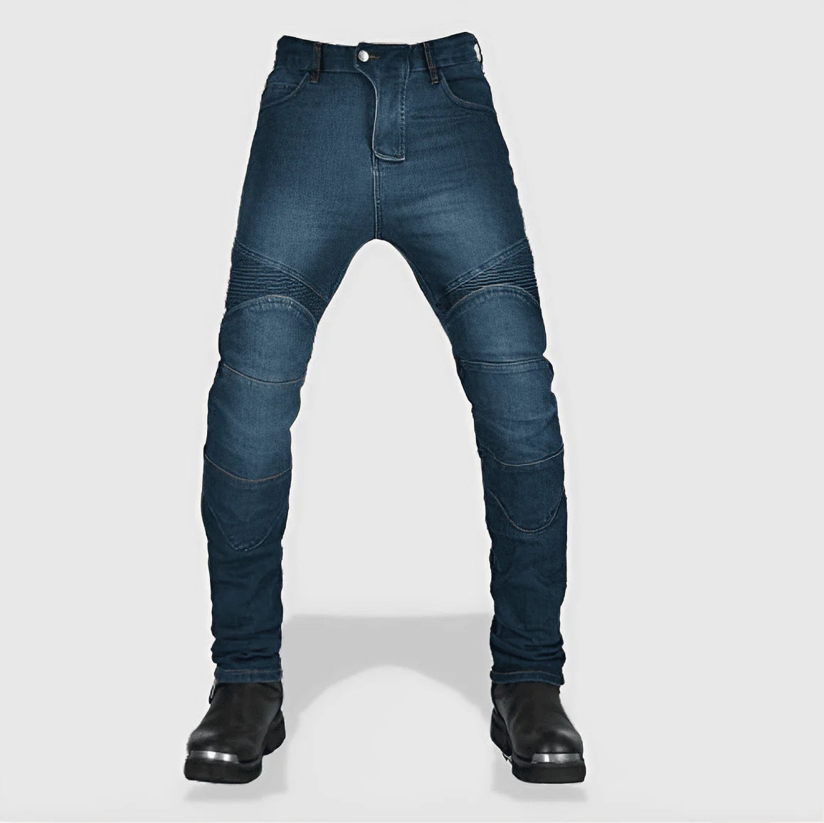 Jeans moto homme bleu