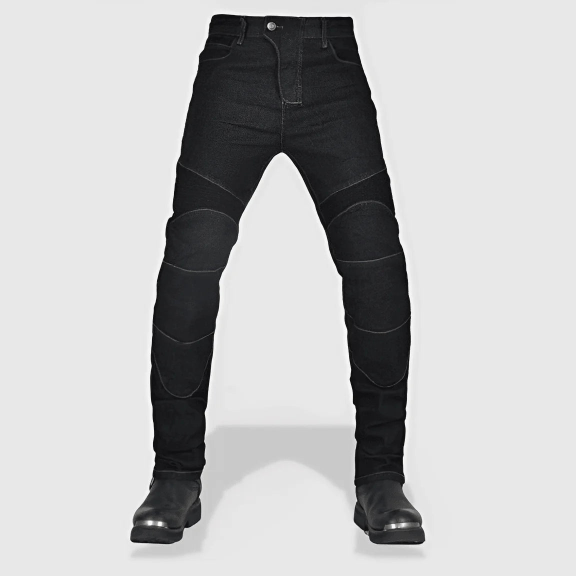 Jeans moto homme Denim noir
