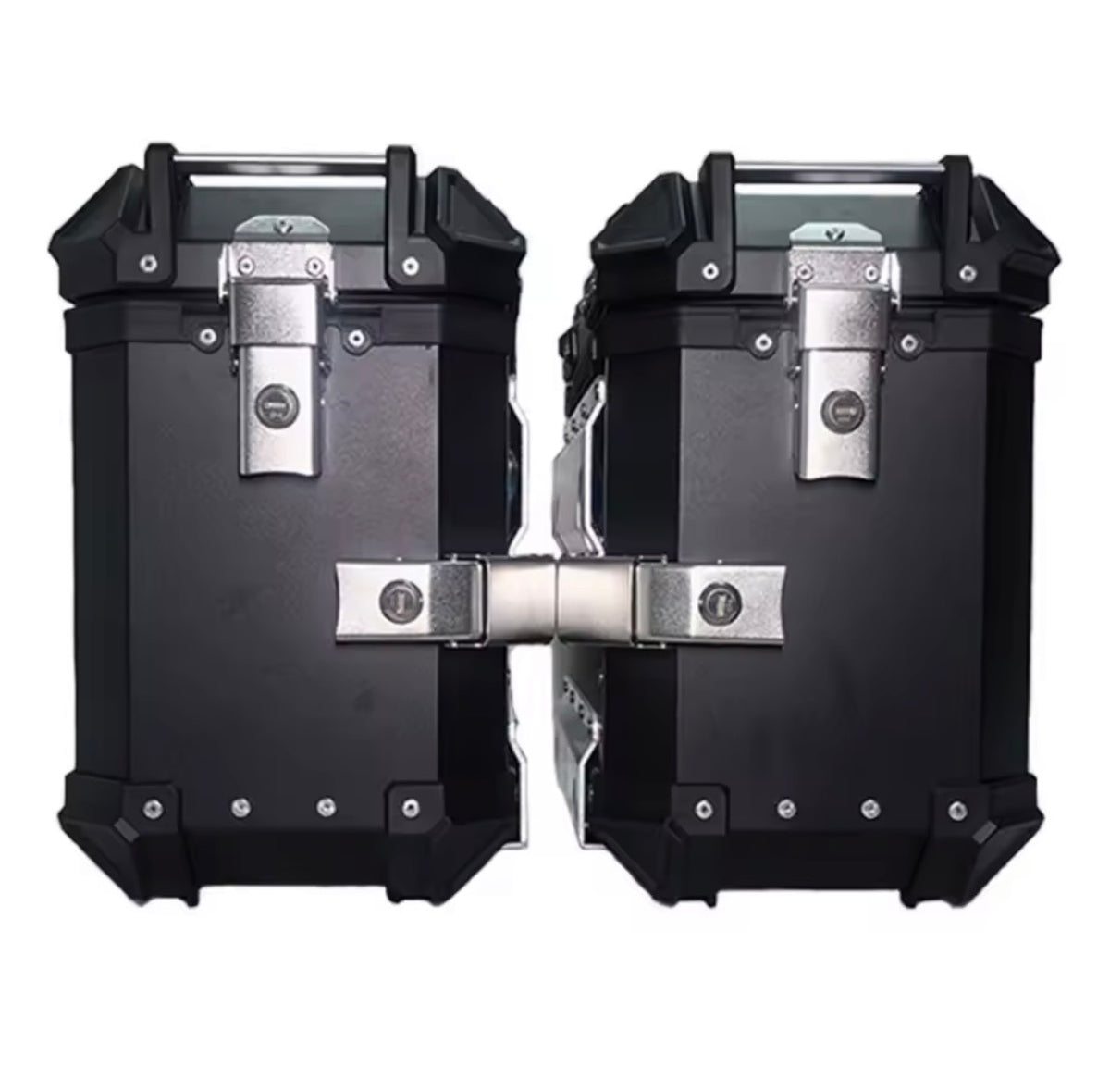 Top case latérale moto noir intense